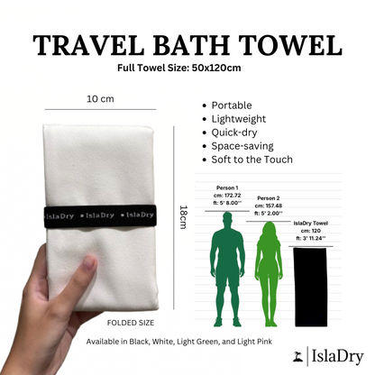 isladry travel bath towel features